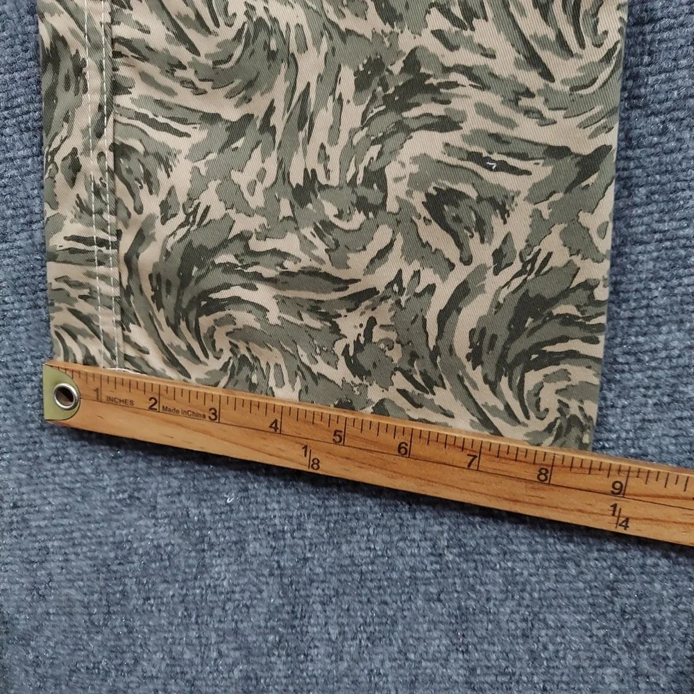 True Religion Cargo Pants Mens 30x32 Abstract Camo Green Swirl 701122 NEW